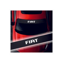 AK-SA-STR Fiat Linea Için Özel Yeni Uyumlu Aksesuar Oto Ön Cam Özel Yeni Sticker Karbon Beyaz 150*20 cm