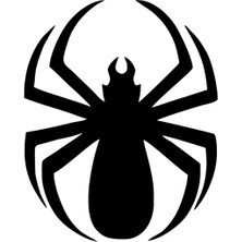 AK-SA-STR Yuvarlak Örümcek Oto Özel Yeni Sticker Siyah 25 x 30 cm