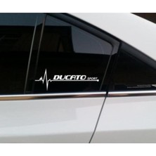 AK-SA-STR Fiat Ducato Için Özel Yeni Uyumlu Aksesuar Oto Yan Cam Özel Yeni Sticker