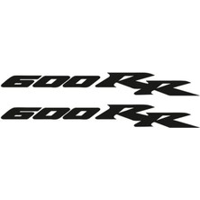 AK-SA-STR Honda 600RR Yazı Motosiklet Sticker 2 Adet 23 x 2 cm