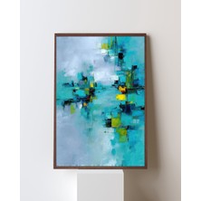 Fuart.Co Mavi Cümbüş Dijital Baskı Poster (Çerçevesiz) BOFU