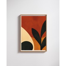 Fuart.Co Sarı Kırmızı Turuncu Dijital Baskı Poster (Çerçevesiz) BOFU