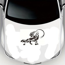 AK-SA-STR Yeleli Bozkurt Oto Kaput Sticker 60 x 40 cm