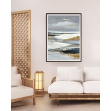 Fuart.Co Altın Soyut Manzara Dijital Baskı Poster Dijital Baskı Poster (Çerçevesiz) BOFU