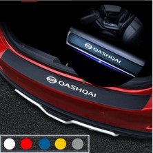 AK-SA-STR Nissan Qashqai Için Özel Yeni Uyumlu Aksesuar Oto Bagaj ve Kapı Eşiği Özel Yeni Sticker Seti Karbon