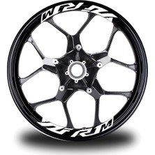 AK-SA-STR Yzf R1M  Yazılı 8li Jant Içi Yazı Sticker Etiket