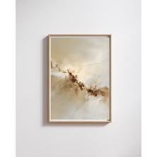 Fuart.Co Duman Krem Dijital Baskı Poster (Çerçevesiz) BOFU