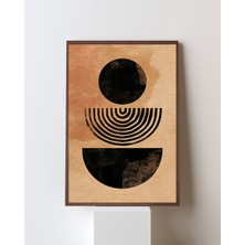 Fuart.Co Küre Daire Boho Dijital Baskı Poster (Çerçevesiz) BOFU