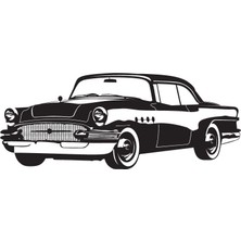 AK-SA-STR Klasik Arabalar Model 6 Oto Özel Yeni Sticker 30 x 12 cm