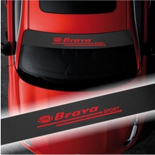 AK-SA-STR Fiat Brava Için Özel Yeni Uyumlu Aksesuar Oto Ön Cam Oto Özel Yeni Sticker Karbon