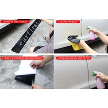 AK-SA-STR Seat Yazılı Yan Kapı Sticker Etiket Modeli