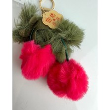 Bumelo Peluş Kiraz Anahtarlık,çanta Charm,hediyelik