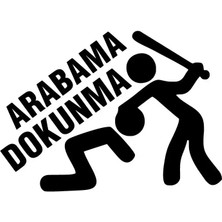 AK-SA-STR Arabama Dokunma Sticker 20 x 14 cm