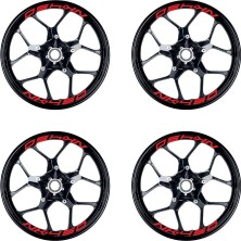 AK-SA-STR Kırmızı Cfmoto 450NK Yazılı 8 Li Jant Içi Yazı Sticker