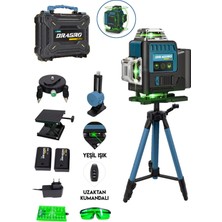 Dragro Pro 16 Köşe Yeşil Lazer Hizalama M Terazi 360° Mıknatıslı Çantalı Otomatik Hizalama Metre