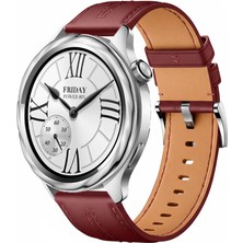 MMP Shop Xiaomi Watch S4 / S3 / S2 / S1 Active / S1 Uyumlu Yüksek Kalite Dikiş Detaylı Tokalı Pu Deri Kordon