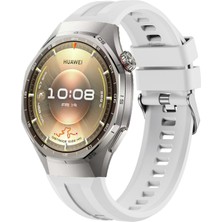 MMP Shop Huawei Watch Gt6 Pro 46MM Uyumlu Metal Tokalı Spor Silikon Kordon