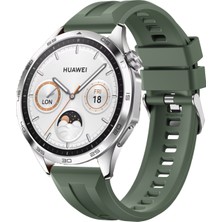 MMP Shop Huawei Watch Gt4 46MM Uyumlu Metal Tokalı Spor Silikon Kordon