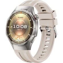MMP Shop Huawei Watch Gt6 Pro 46MM Uyumlu Metal Tokalı Spor Silikon Kordon