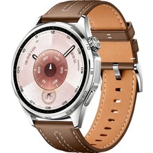 MMP Shop Huawei Watch Gt6 46MM Uyumlu Yüksek Kalite Dikiş Detaylı Metal Tokalı Pu Deri Kordon