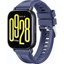 MMP Shop Xiaomi Redmi Watch 5 Active / Watch 5 Lite Uyumlu Metal Tokalı Spor Silikon Kordon