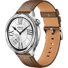 MMP Shop Xiaomi Watch S4 / S3 / S2 / S1 Active / S1 Uyumlu Yüksek Kalite Dikiş Detaylı Tokalı Pu Deri Kordon