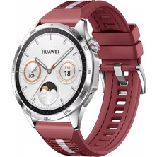 MMP Shop Huawei Watch Gt4 46MM Uyumlu Metal Tokalı Dikiş Detaylı Spor Silikon Kordon