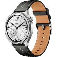 MMP Shop Xiaomi Watch S4 / S3 / S2 / S1 Active / S1 Uyumlu Yüksek Kalite Dikiş Detaylı Tokalı Pu Deri Kordon