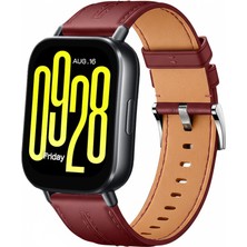 MMP Shop Xiaomi Redmi Watch 5 Active / Watch 5 Lite Uyumlu Yüksek Kalite Dikiş Detaylı Tokalı Pu Deri Kordon