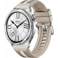 MMP Shop Xiaomi Watch S4 / S3 / S2 / S2 Pro / S1 Active / S1 Uyumlu Tokalı Dikiş Detaylı Spor Silikon Kordon