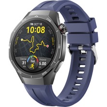 MMP Shop Huawei Watch Gt5 Pro 46MM Uyumlu Metal Tokalı Spor Silikon Kordon