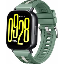 MMP Shop Xiaomi Redmi Watch 5 Active / Watch 5 Lite Uyumlu Metal Tokalı Dikiş Detaylı Spor Silikon Kordon