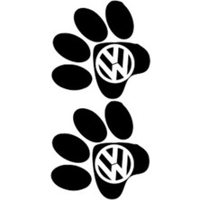 AK-SA-STR Volkswagen Için Özel Yeni Uyumlu Aksesuar Hayvan Ayak Izi Oto Arkası Özel Yeni Sticker 10*10 cm