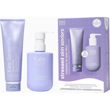 Kate Somerville Stressed Skin Saviors Set, Keçi Sütü Özlü Yüz ve Vücut Bakım Seti