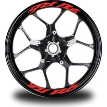 AK-SA-STR Yzf R6  Yazılı 8li Jant Içi Yazı Sticker Etiket