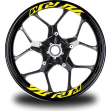 AK-SA-STR Yzf R1M  Yazılı 8li Jant Içi Yazı Sticker Etiket