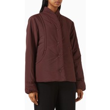 Varley Tilley Hafif Dolgulu Ceket, Şık Kahverengi Günlük Dış Giyim