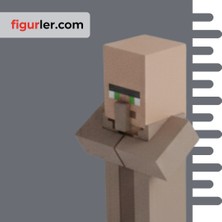 Minecraft Uyumlu Villager 3D Figür | Köylü | Özel Baskı