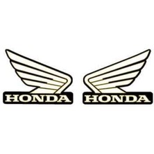 AK-SA-STR Honda Kanat Logo Orijinal Sticker Tasarım Baskılı Etiket Modeli