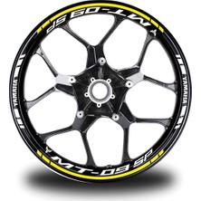 AK-SA-STR Gri Honda Rrr Takım Jant Sticker Etiket