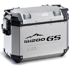 AK-SA-STR Bmw R1200 Gs Motosiklet Çanta Siyah-Kırmızı Sticker Etiket Modeli