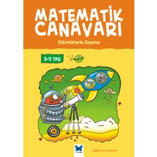 Mavi Kelebek Yayınları Matematik Canavarı - Etkinliklerle Sayma 3-5 Yaş