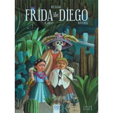 1001 Çiçek Kitaplar Ressam Frida Kahlo ile Diego Rivera