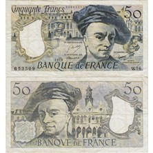 Banknoting Fransa 50 Frank 1979 Çok Temiz.
