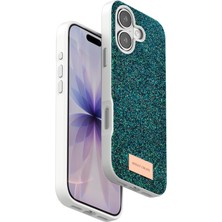 Onegif Nrtmsa Apple Iphone 17 Bright Simli Kapak - Koyu Yeşil