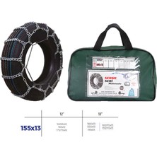Knk Nrtmsa Patinaj Zinciri Binek ve Hafif Tic.araç Serme 12-13 Jant 560X13 Zincir Ebatlari Için Resime Bakiniz