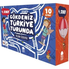 Mavi Kirpi Kitap Gökdeniz Türkiye Turunda 4. Sınıf Seti - (10 Kitap)