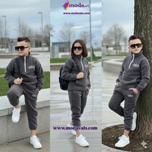 Modavals Kız Çocuk & Erkek Çocuk Alo Baskılı Traşlı Pofidik Polar Takım