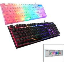 Ayder Timya EVEREST KB-24  GÖKKUŞAĞI IŞIKLI   USB KABLOLU  OYUNCU KLAVYE  155CM KABLO (Timya/Go1395)  197738