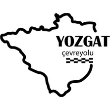 AK-SA-STR Yozgat Çevreyolu Özel Yeni Sticker 12*9 cm